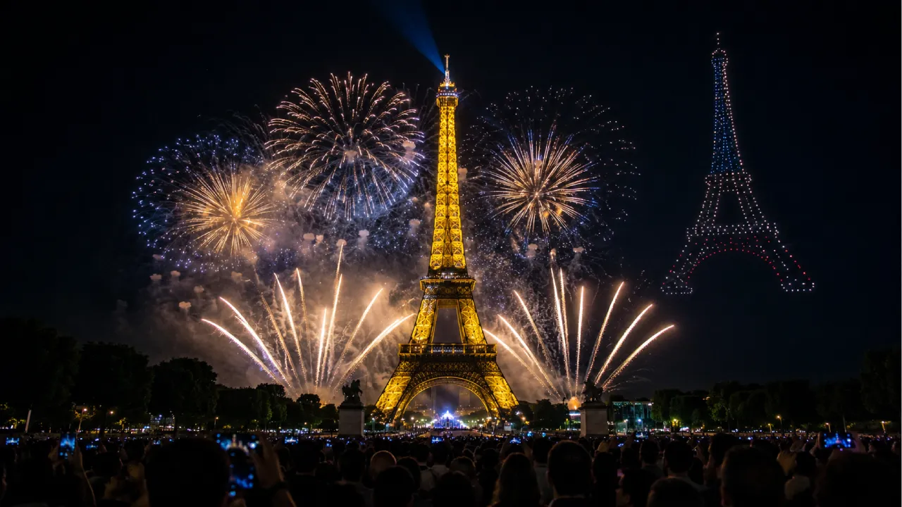 Illustration de l'article : Feu d’artifice du 14-Juillet à Paris : rendez-vous le 13 juillet à 23 heures